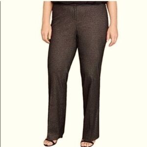 Lane Bryant, gold/ black shimmer trousers. 22R